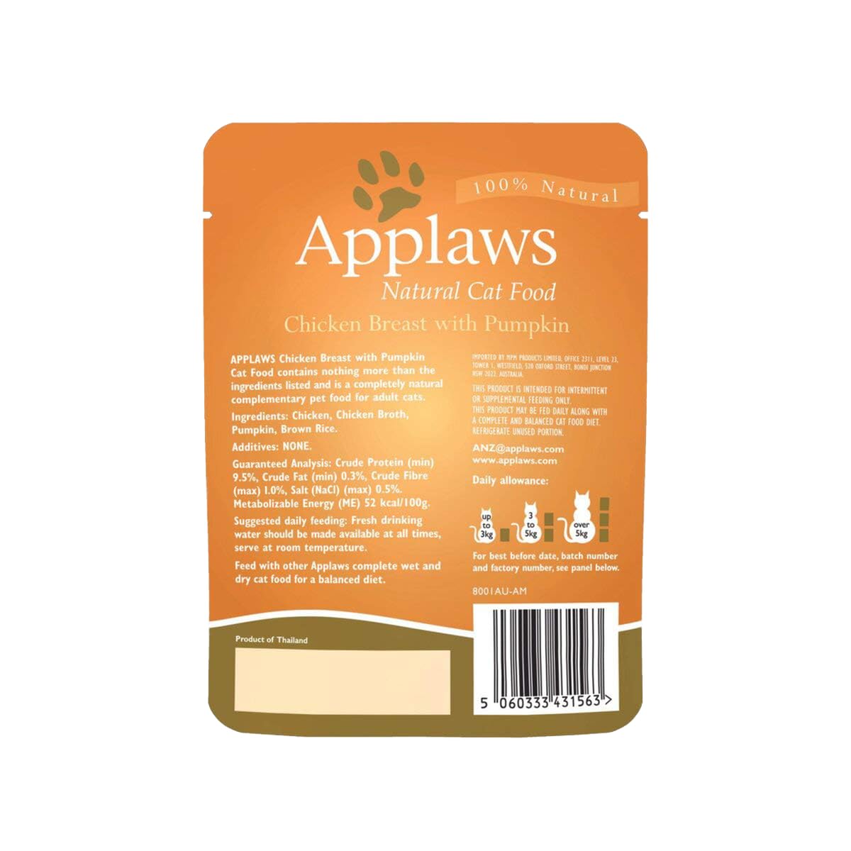 Applaws Chicken with Pumpkin Wet Cat Food